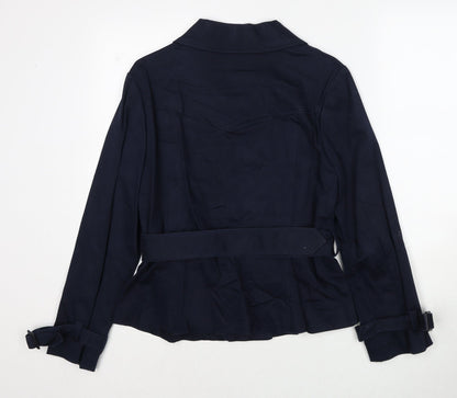 Country Casuals Womens Blue Jacket Size 14 Button