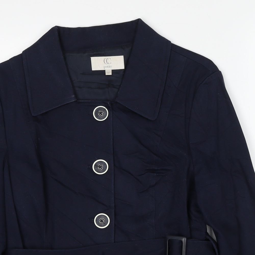 Country Casuals Womens Blue Jacket Size 14 Button