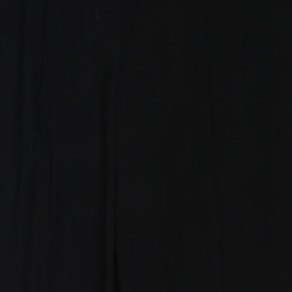 Bianca Womens Black Polyester Trousers Size 14 Regular Zip