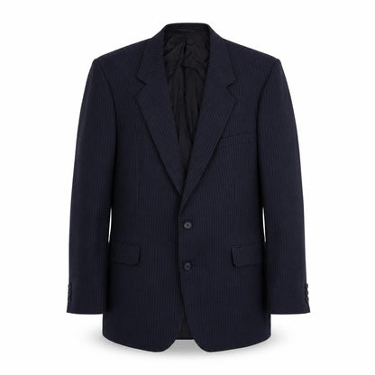 Anthony Loretto Mens Blue Striped Wool Jacket Suit Jacket Size 40 Regular