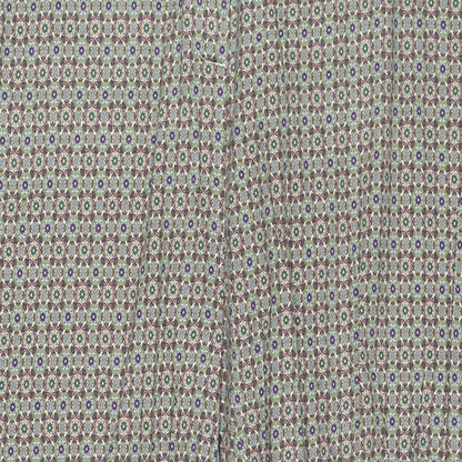 Zara Womens Multicoloured Geometric Polyester Trousers Size 10 Regular Zip