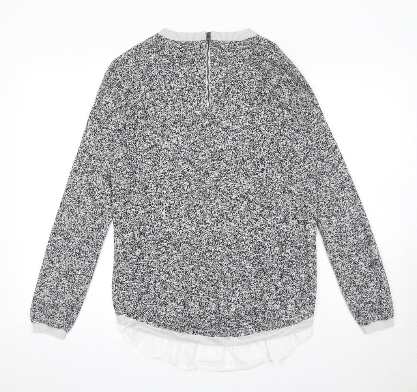 Womens UK Size 10 NEXT Grey Pullover Jumper