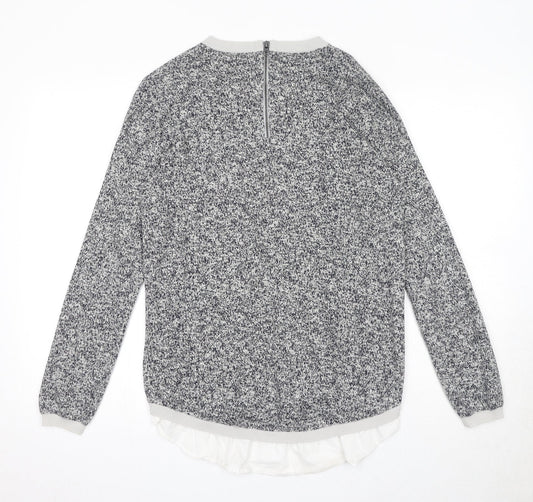 Womens UK Size 10 NEXT Grey Pullover Jumper
