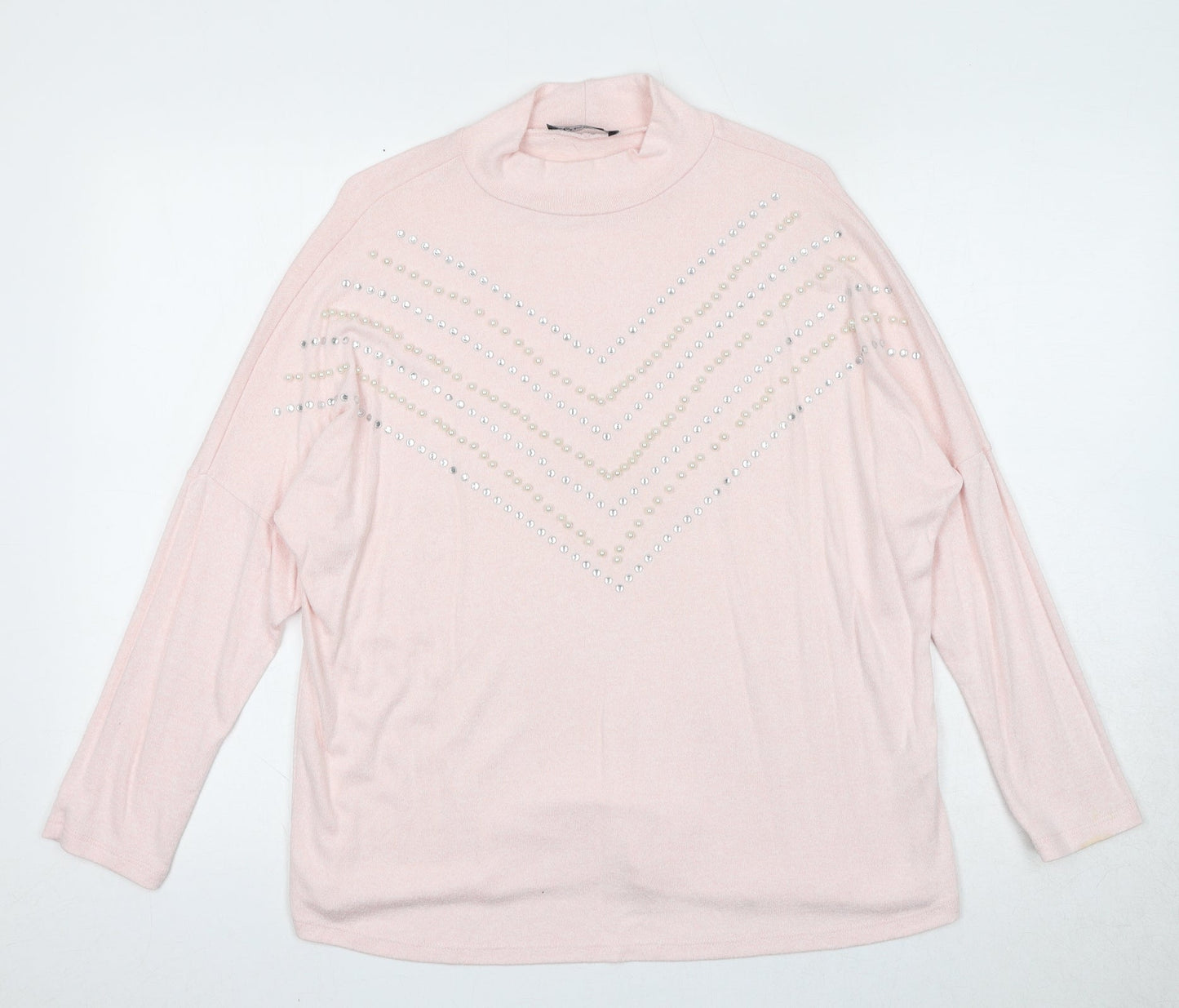Womens UK Size M Select Pink Pullover Jumper