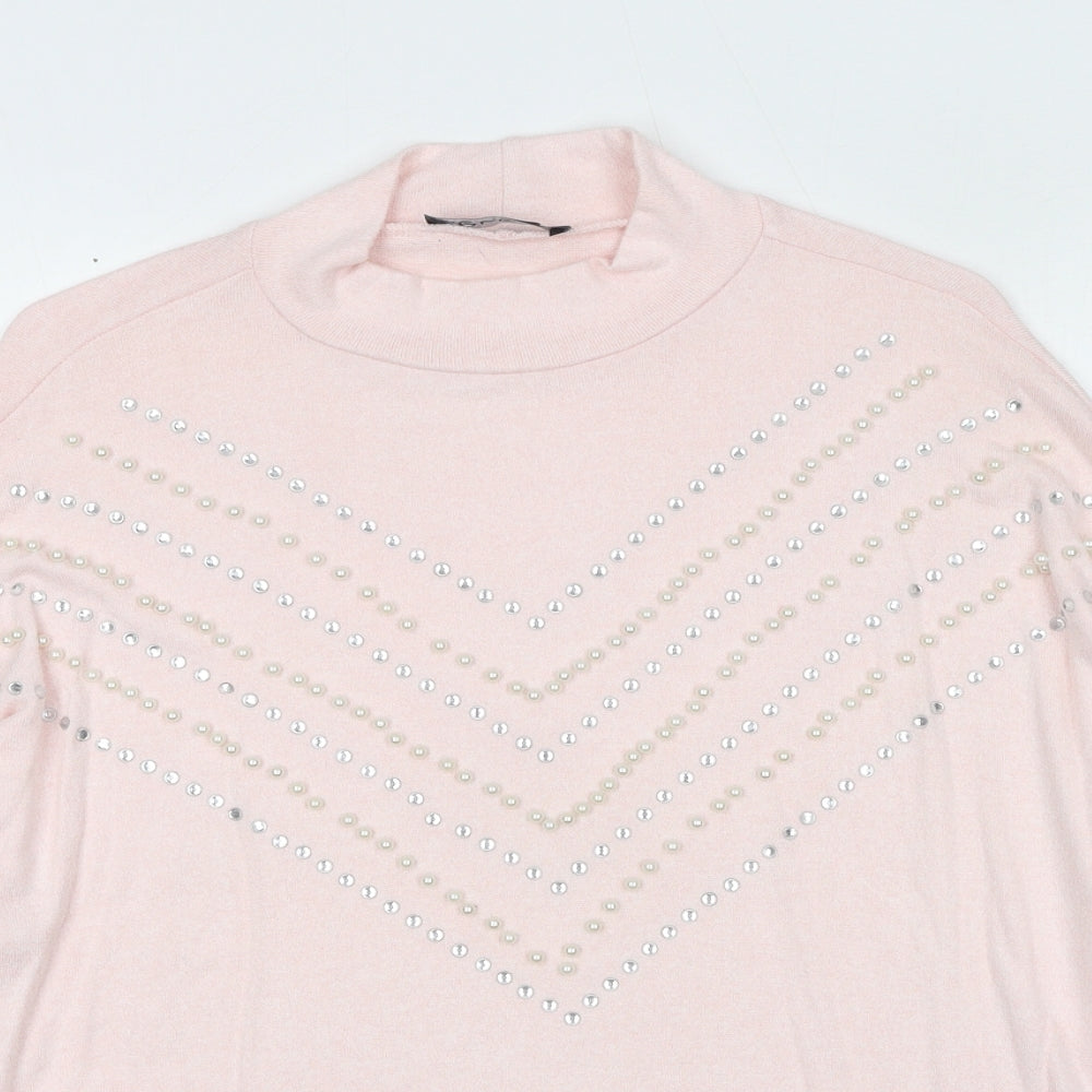Womens UK Size M Select Pink Pullover Jumper
