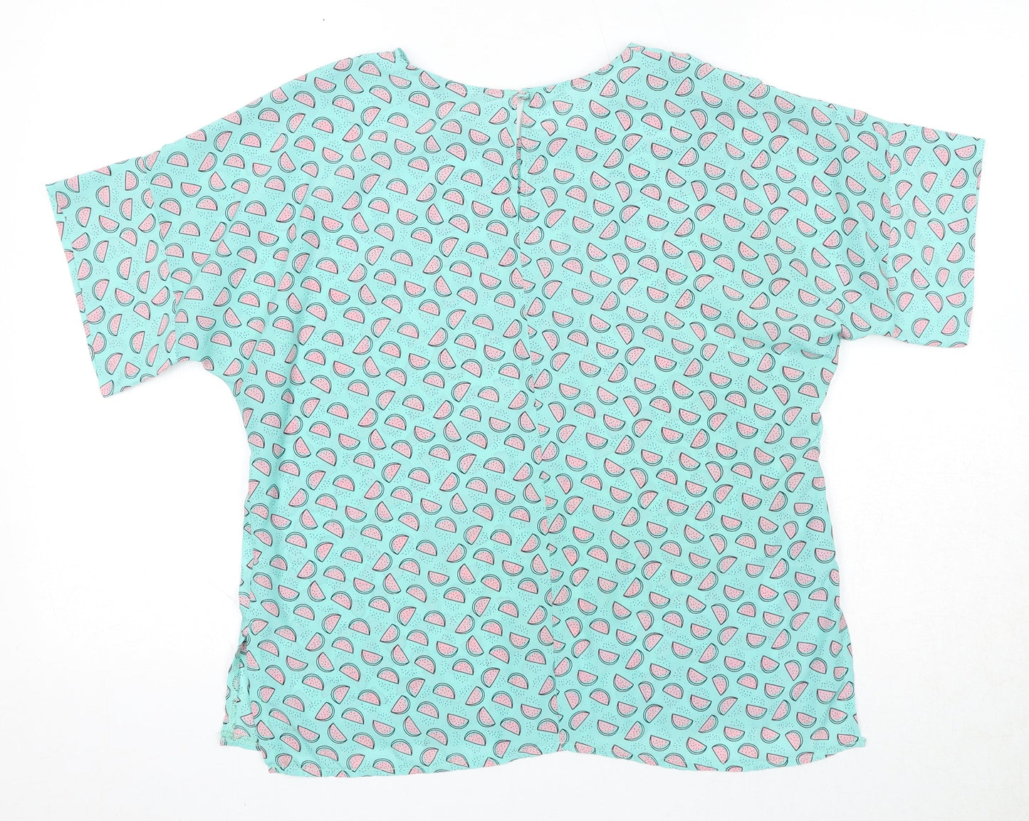 Womens UK Size 14 Marina Kaneva Green Basic Blouse