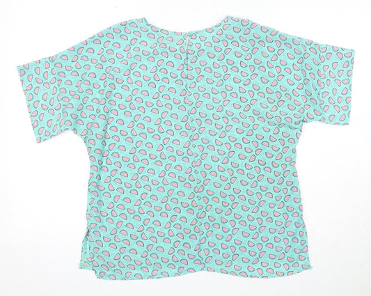 Womens UK Size 14 Marina Kaneva Green Basic Blouse