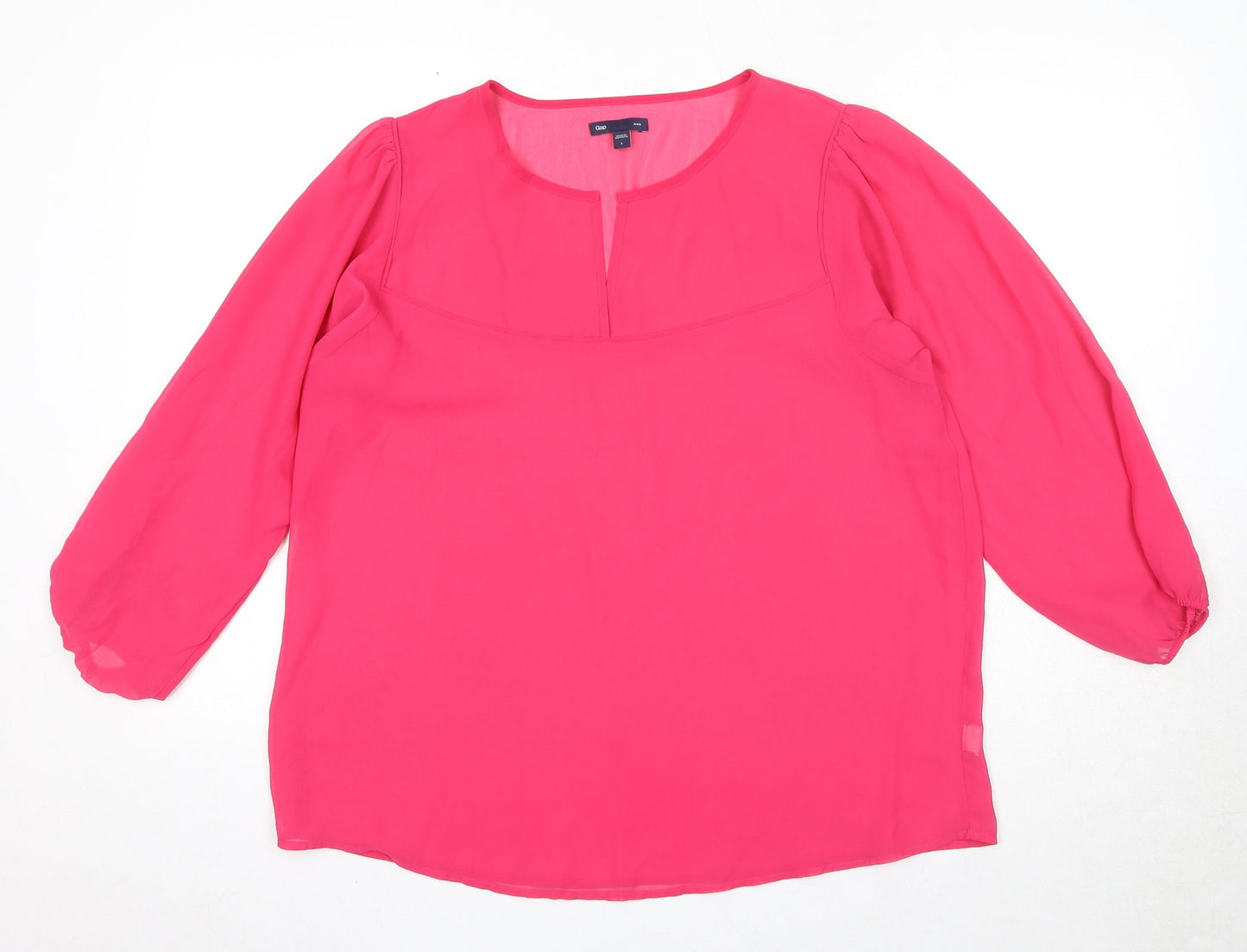 Womens UK Size L Gap Pink Basic Blouse