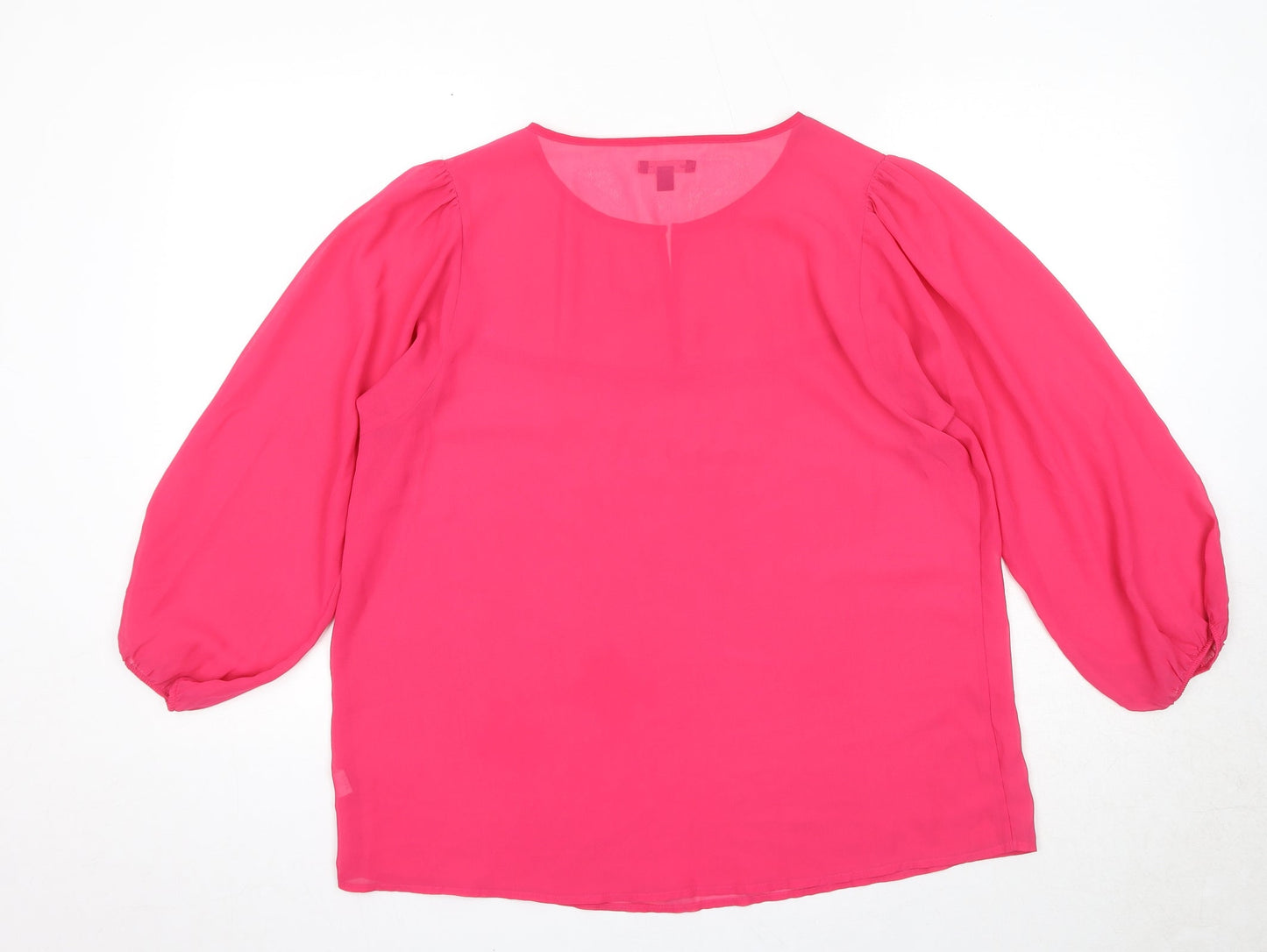 Womens UK Size L Gap Pink Basic Blouse