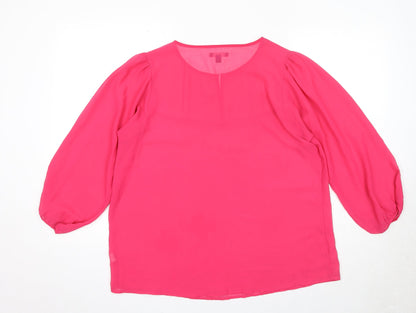 Womens UK Size L Gap Pink Basic Blouse