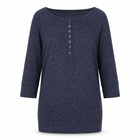 Womens UK Size 8 Divided by H&M Blue Basic Blouse