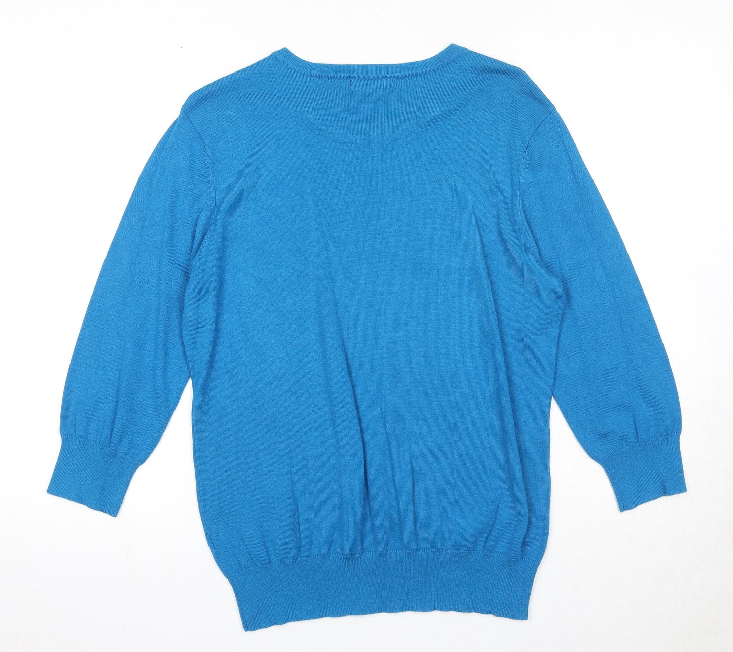 Womens UK Size M Bonmarché Blue Pullover Jumper