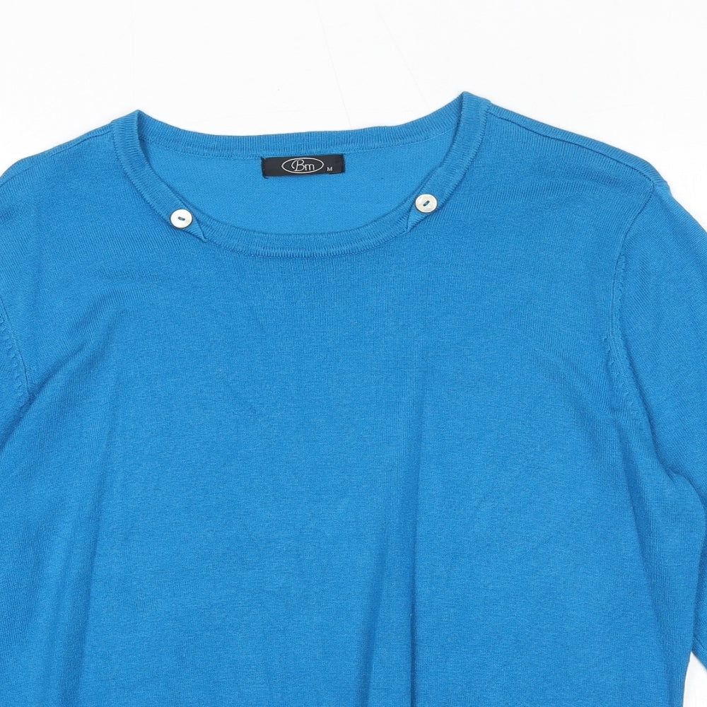 Womens UK Size M Bonmarché Blue Pullover Jumper