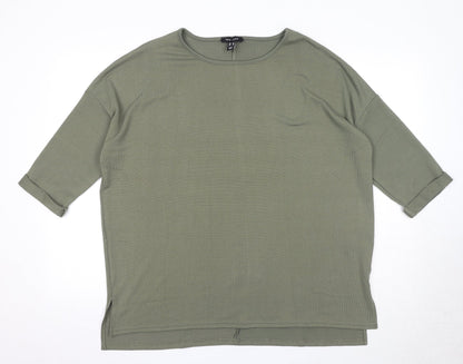 Womens UK Size M New Look Green Pullover Jumper