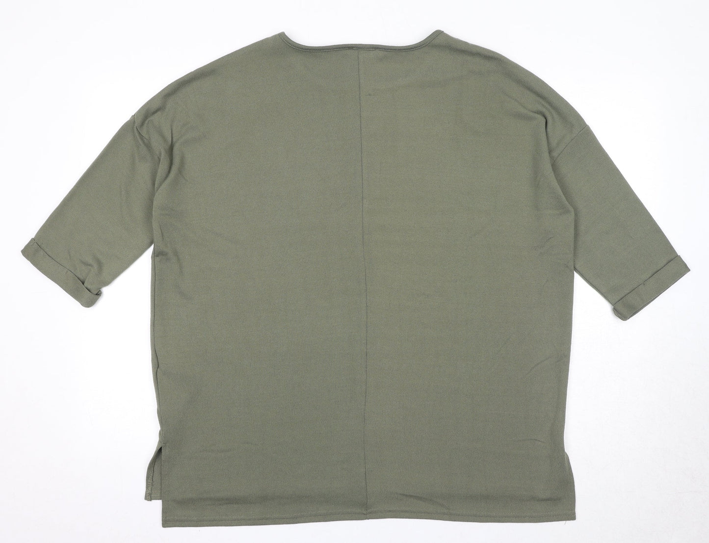 Womens UK Size M New Look Green Pullover Jumper
