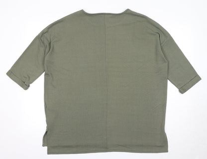 Womens UK Size M New Look Green Pullover Jumper