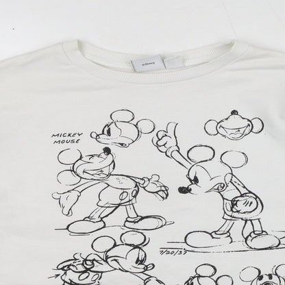 Womens UK Size 6 Disney White Pullover Sweatshirt