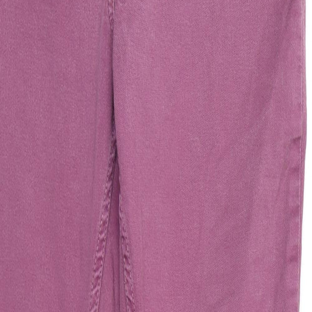 Farmers Market Hawaii Womens Purple Cotton Skinny Jeans Size 12 Slim Zip