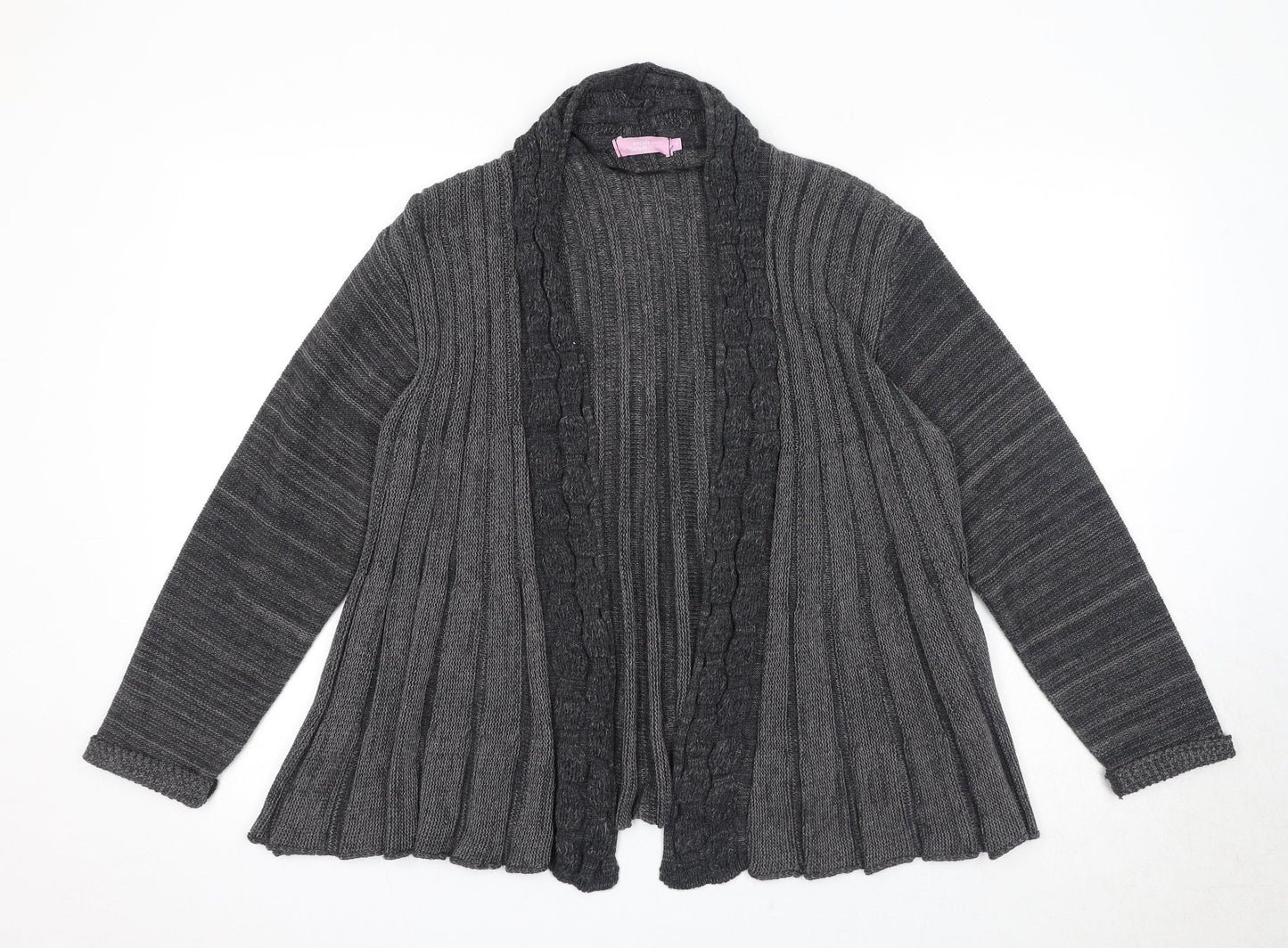 Womens UK Size S Sarah Hamilton Grey Cardigan Jumper