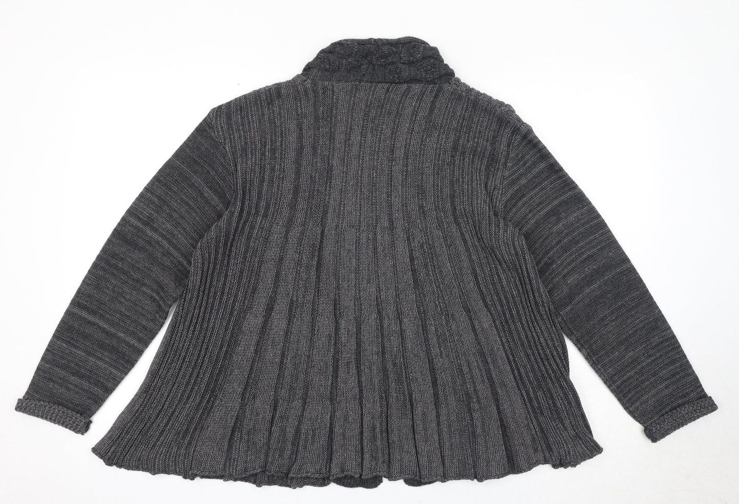 Womens UK Size S Sarah Hamilton Grey Cardigan Jumper