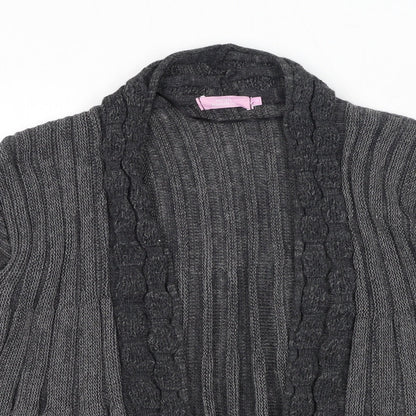 Womens UK Size S Sarah Hamilton Grey Cardigan Jumper