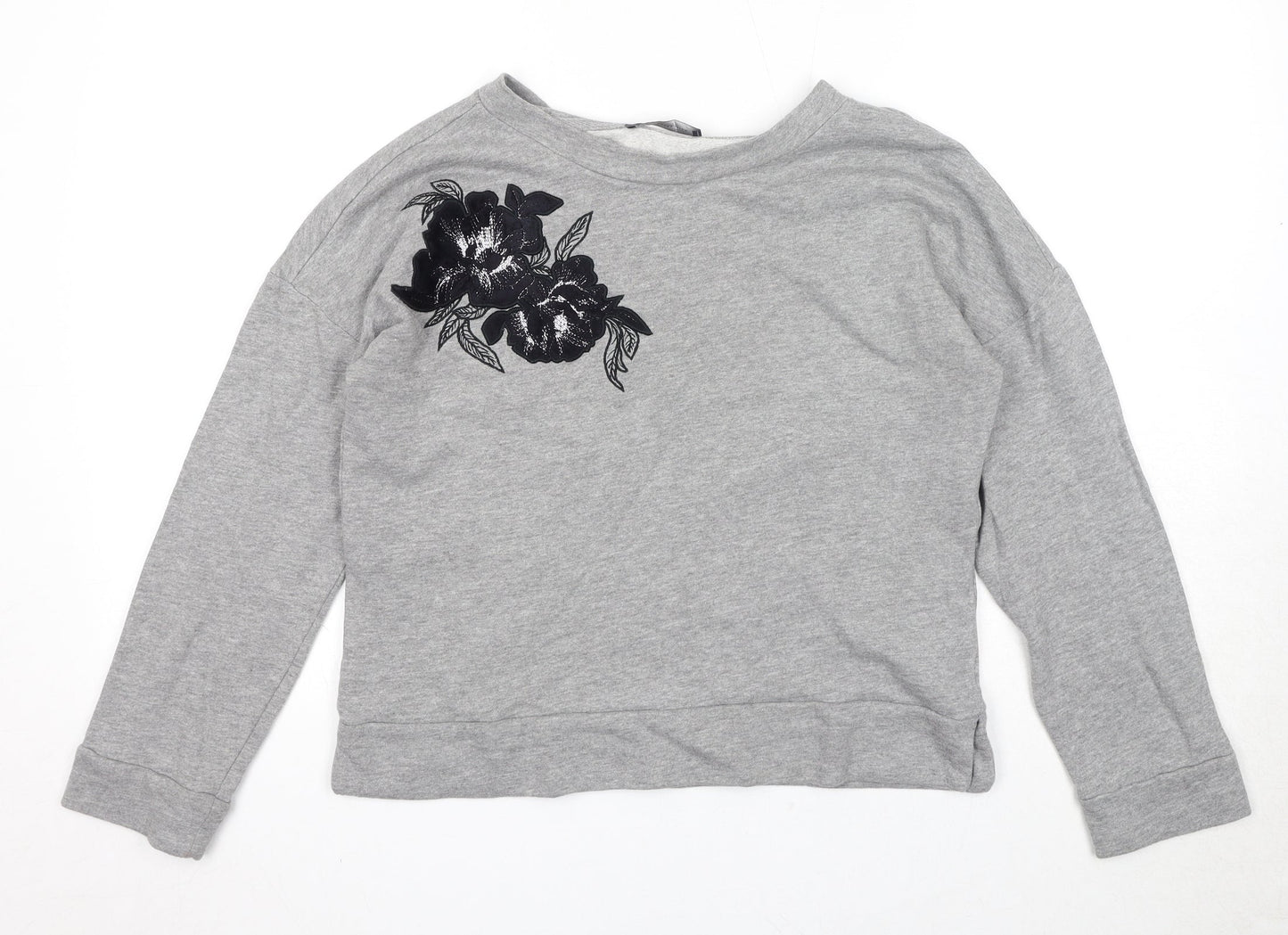 Womens UK Size 8 Marks and Spencer Grey Pullover Sweatshirt