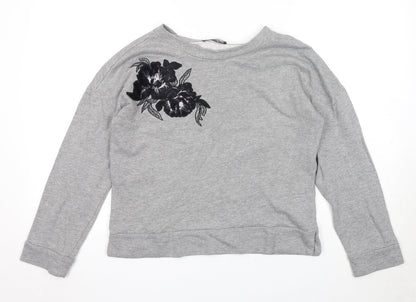 Womens UK Size 8 Marks and Spencer Grey Pullover Sweatshirt