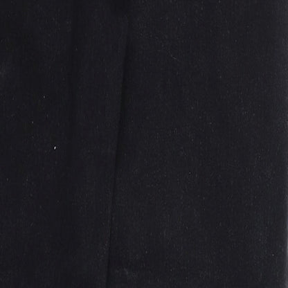 Boohoo Womens Black Cotton Skinny Jeans Size 10 Regular Zip