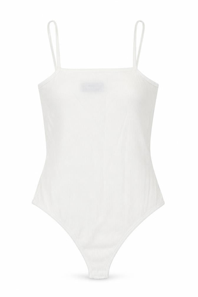 Womens UK Size 10 PRETTYLITTLETHING One-Piece White Bodysuit