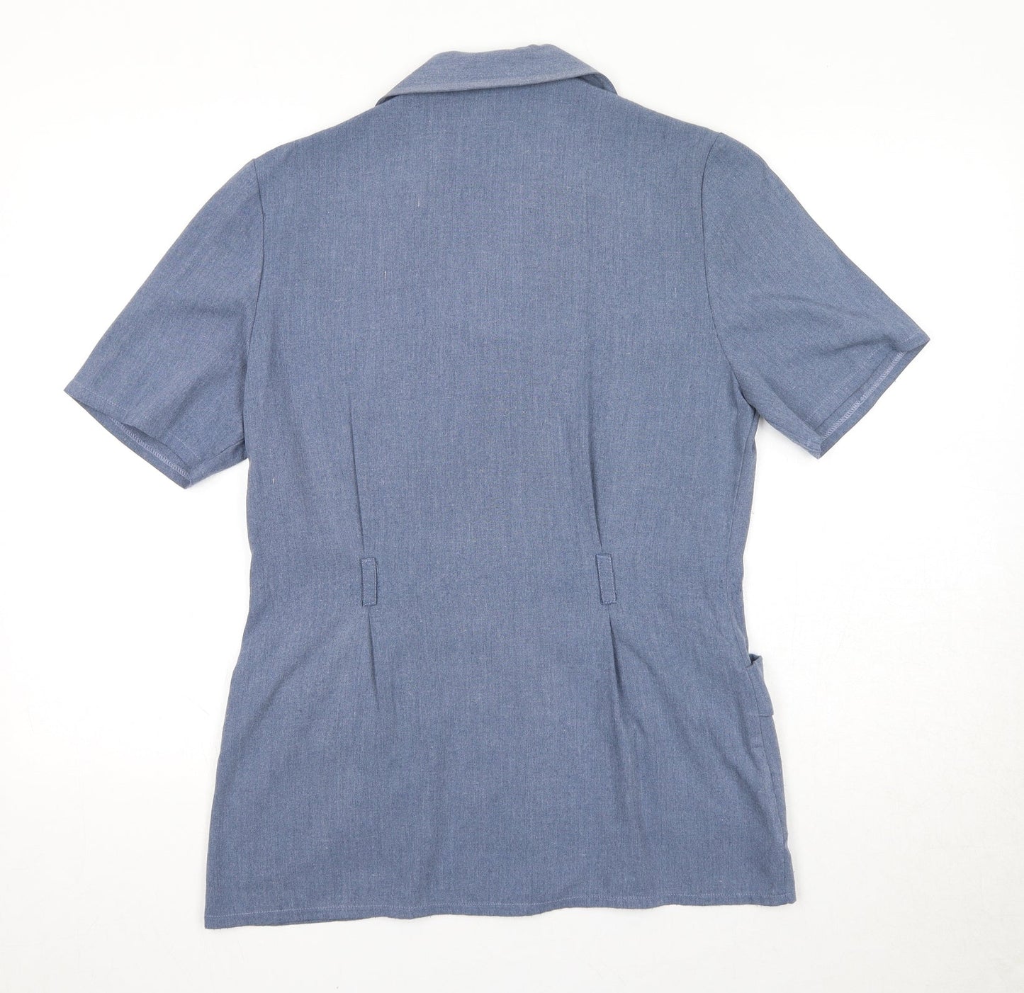 Womens UK Size 12 OPUS Blue Basic Button-Up
