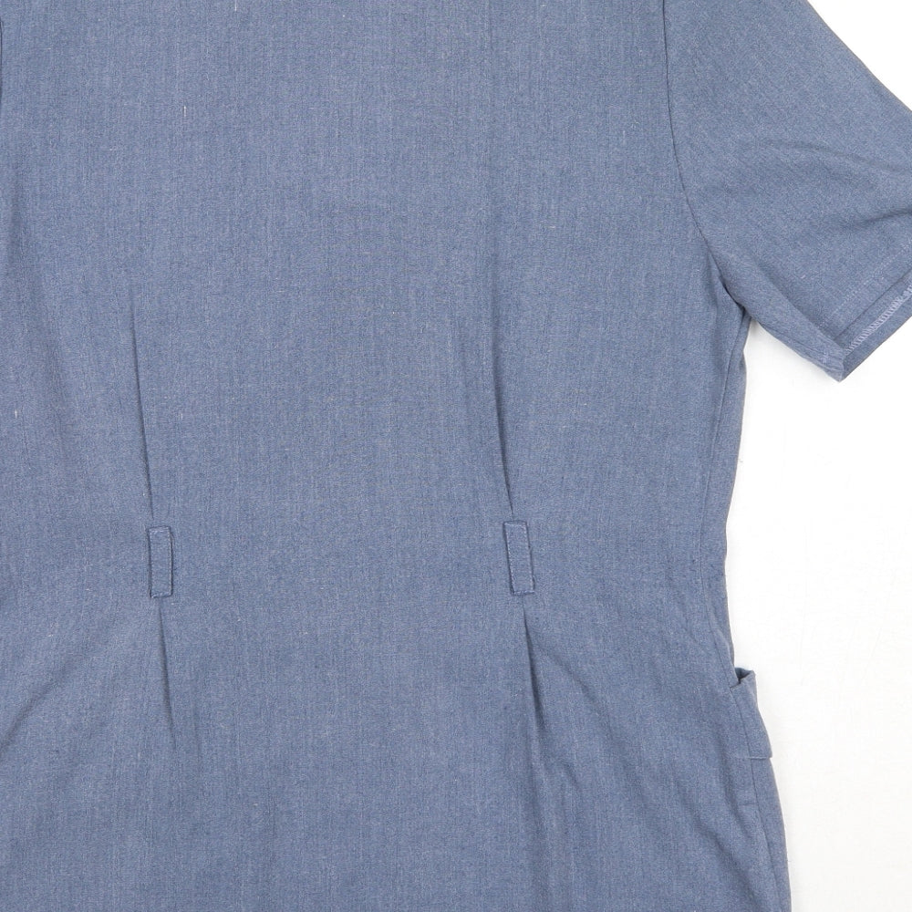 Womens UK Size 12 OPUS Blue Basic Button-Up
