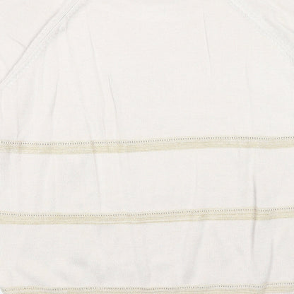 Autograph Womens Beige Round Neck Acrylic Pullover Jumper Size 12