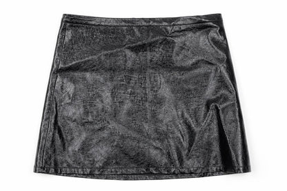 Marks and Spencer Womens Black Viscose A-Line Skirt Size 12 Zip
