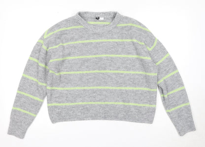 Womens UK Size M Divided by H&M Green Pullover Jumper