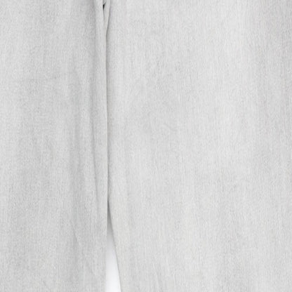 Noisy may Womens Grey Cotton Skinny Jeans Size 30 in Regular Zip