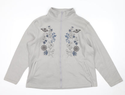 Womens UK Size L Anne De Lancay Grey Jacket