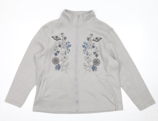 Womens UK Size L Anne De Lancay Grey Jacket