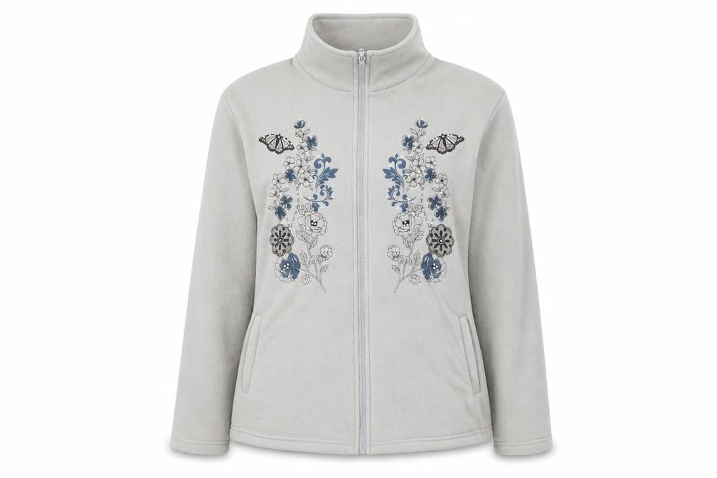 Womens UK Size L Anne De Lancay Grey Jacket