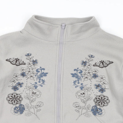 Womens UK Size L Anne De Lancay Grey Jacket