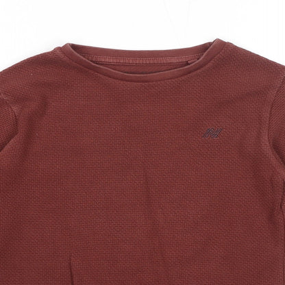 NEXT Boys Brown Cotton Pullover Sweatshirt Size 7 Years Pullover