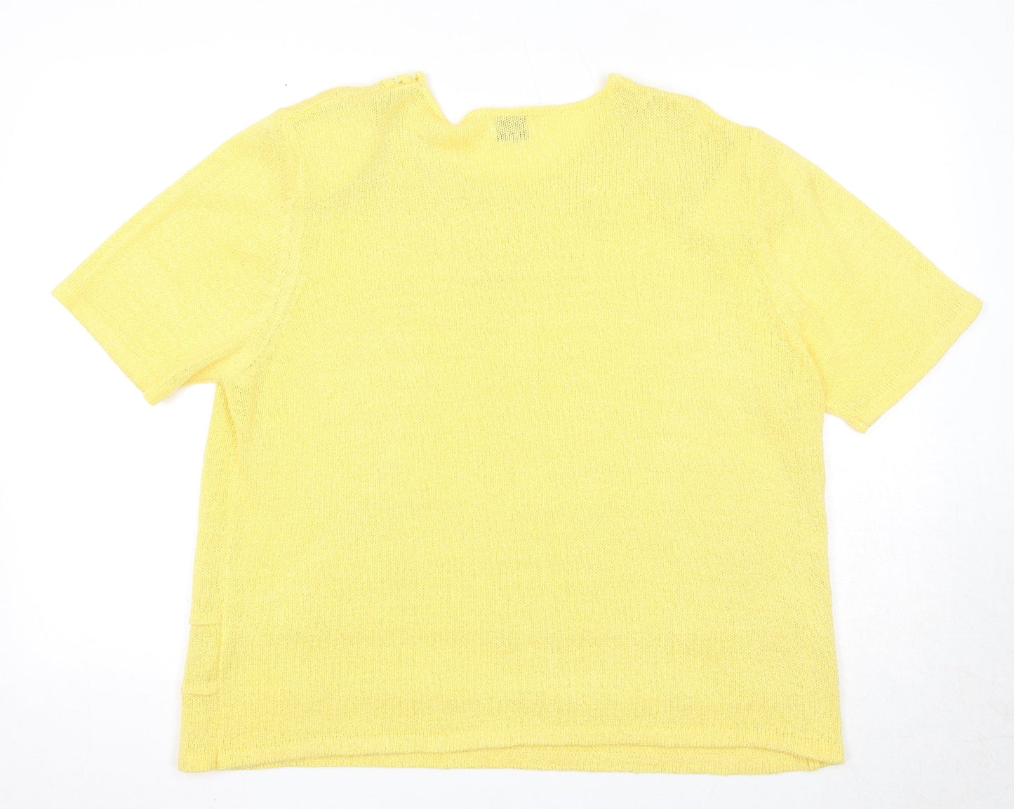 Womens UK Size XL Roman Yellow Pullover Jumper