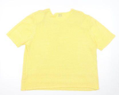 Womens UK Size XL Roman Yellow Pullover Jumper