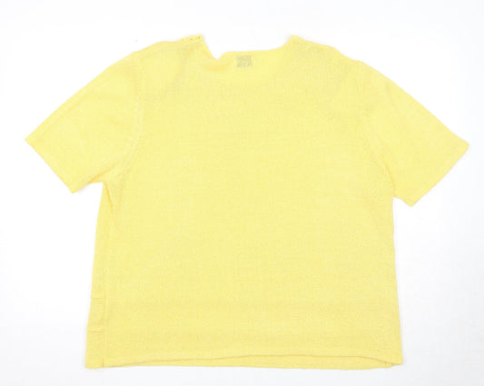 Womens UK Size XL Roman Yellow Pullover Jumper