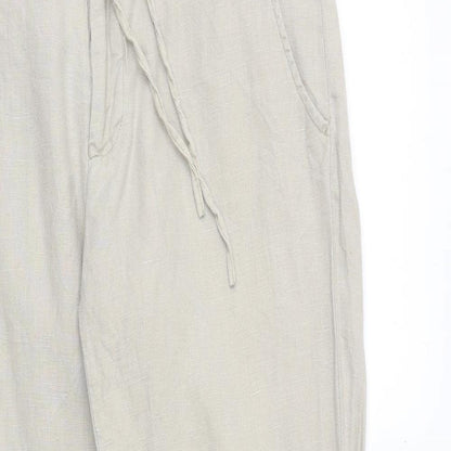 Womens UK Size 20 H&M Regular Fit  Beige Trousers