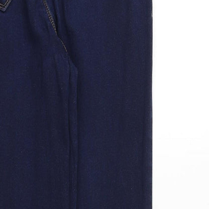 Womens UK Size 26 in Blue Spice Regular Fit Tapered Blue Jeans