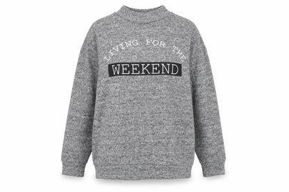Select Womens Grey Polyester Pullover Sweatshirt Size 10 Pullover - Living for the Weekend