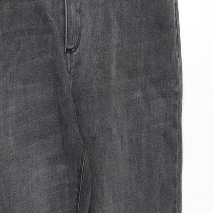 Salad Jeans Womens Grey Cotton Skinny Jeans Size 28 in Regular Zip