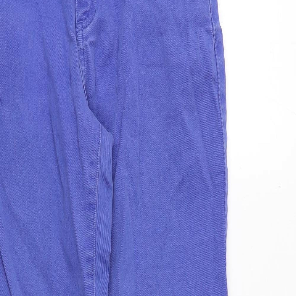 Missguided Womens Purple Cotton Straight Jeans Size 10 Regular Zip