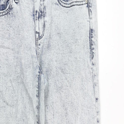 Gap Womens Blue Cotton Straight Jeans Size 32 in Regular Zip