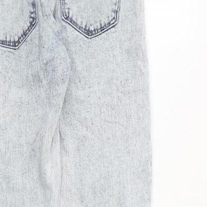 Gap Womens Blue Cotton Straight Jeans Size 32 in Regular Zip